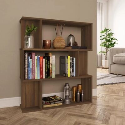 vidaXL Bücherregal - Dunkel Eiche - Modernes Design & Großer Stauraum vidaXL Bücherregal - Dunkel Eiche - Modernes Design & Großer Stauraum
