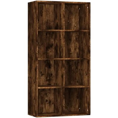 vidaXL Nova Gerookte Eiken Boekenkast - Klassiek Opbergmeubel vidaXL Nova Gerookte Eiken Boekenkast - Klassiek Opbergmeubel