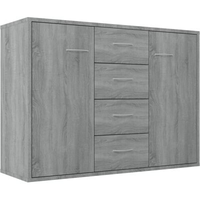 vidaXL Graues Sonoma Sideboard - Aufbewahrung & Organizer - 88x30x65 cm vidaXL Graues Sonoma Sideboard - Aufbewahrung & Organizer - 88x30x65 cm