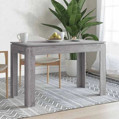 vidaXL Graues Sonoma Esstisch - 120x60x76 cm - Holzwerkstoff vidaXL Graues Sonoma Esstisch - 120x60x76 cm - Holzwerkstoff