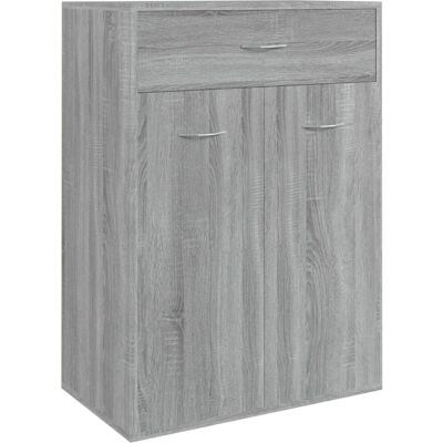 vidaXL Sonoma Grijze Schoenenkast Gegalvaniseerd Hout - Schoenenkast vidaXL Sonoma Grijze Schoenenkast Gegalvaniseerd Hout - Schoenenkast