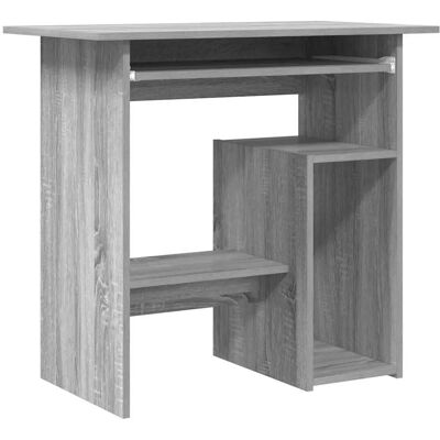vidaXL Šedé Sonoma 80x45x74 cm Dřevěný psací stůl - Psací stůl vidaXL Šedé Sonoma 80x45x74 cm Dřevěný psací stůl - Psací stůl