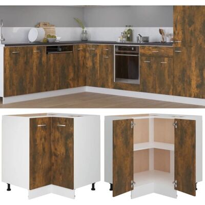Armoire de Cuisine Chêne Fumé vidaXL - Étagère de Rangement - Maison & Professionnel - Publicité Armoire de Cuisine Chêne Fumé vidaXL - Étagère de Rangement - Maison & Professionnel - Publicité