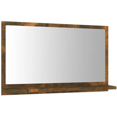 vidaXL Gerookte eiken Badkamer Spiegel - 60x10.5x37 cm vidaXL Gerookte eiken Badkamer Spiegel - 60x10.5x37 cm