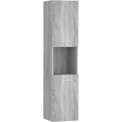vidaXL Graues Sonoma Badezimmer Schrank - Moderner Stauraum vidaXL Graues Sonoma Badezimmer Schrank - Moderner Stauraum