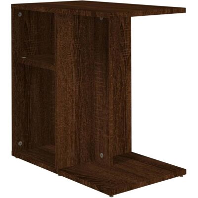 vidaXL 815851 Brauner Eichen Beistelltisch - Beistelltisch vidaXL 815851 Brauner Eichen Beistelltisch - Beistelltisch