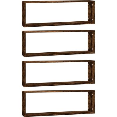 vidaXL 815916 Estante de Pared Roble Marrón - Estantería vidaXL 815916 Estante de Pared Roble Marrón - Estantería