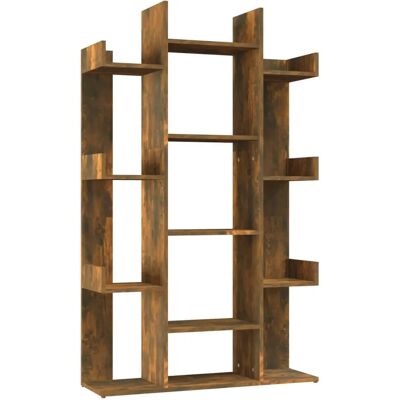 vidaXL Bücherregal Rauch Eiche - Holzengineering vidaXL Bücherregal Rauch Eiche - Holzengineering