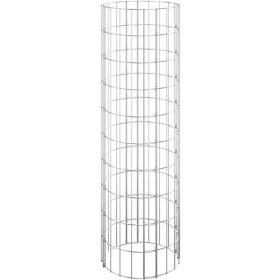 vidaXL Gegalvaniseerd stalen ronde gabionpaal - Tuinrand vidaXL Gegalvaniseerd stalen ronde gabionpaal - Tuinrand