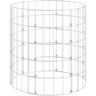 vidaXL Kreisförmiger Gabionenpfahl Verzinkter Stahl Ø50x50 cm - Gartengrenze vidaXL Kreisförmiger Gabionenpfahl Verzinkter Stahl Ø50x50 cm - Gartengrenze