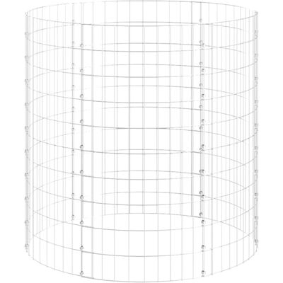 vidaXL 100x100 cm Verzinkter Stahl Garten Gabione - Gartenart vidaXL 100x100 cm Verzinkter Stahl Garten Gabione - Gartenart
