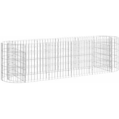 vidaXL Verzinktes Eisen Gartenbeet - 190x50x50 cm vidaXL Verzinktes Eisen Gartenbeet - 190x50x50 cm