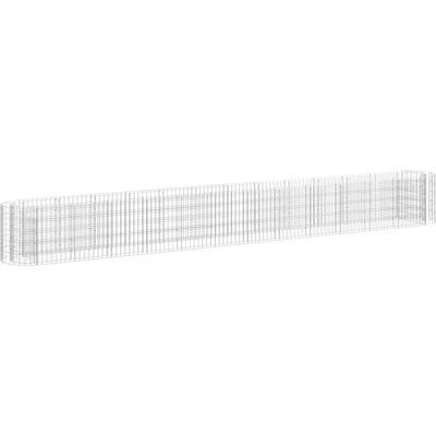 vidaXL Gazonbed van gegalvaniseerd ijzer 470x50x50 cm - Tuinbed vidaXL Gazonbed van gegalvaniseerd ijzer 470x50x50 cm - Tuinbed