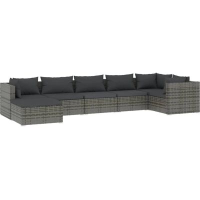 Zestaw Mebli Ogrodowych VidaXL - Modułowy, Wodoodporny, 8 szt. Zestaw Mebli Ogrodowych VidaXL - Modułowy, Wodoodporny, 8 szt.