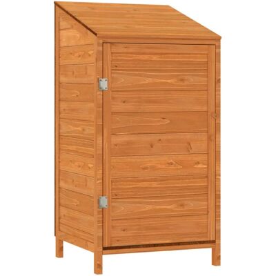 vidaXL Cobertizo de Jardín 55x52x112 cm Madera Sólida Abeto - 152181 vidaXL Cobertizo de Jardín 55x52x112 cm Madera Sólida Abeto - 152181