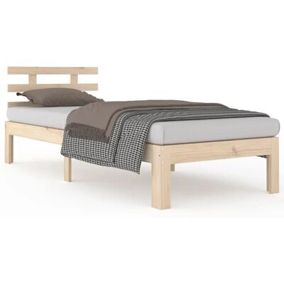 vidaXL Bettgestell - 814739 - Braun - Massivholz - für 90x200 cm Matratze vidaXL Bettgestell - 814739 - Braun - Massivholz - für 90x200 cm Matratze