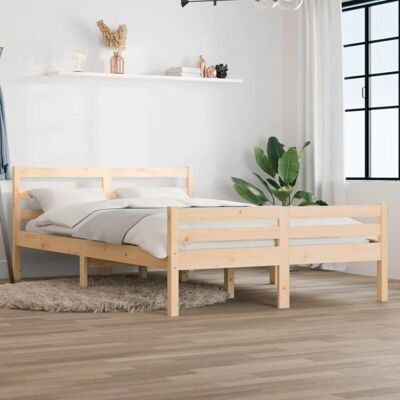 vidaXL Massives Kiefernholz Bett - 160x200cm - Bettgestell vidaXL Massives Kiefernholz Bett - 160x200cm - Bettgestell