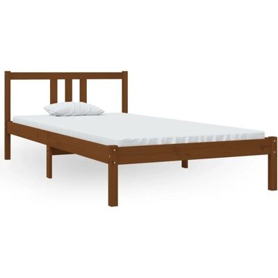 vidaXL Bettgestell Honigbraun 100x200 cm - Bettgestell vidaXL Bettgestell Honigbraun 100x200 cm - Bettgestell