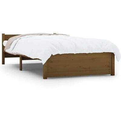 vidaXL 815007 Bettgestell - Massivholz - Einzelbett vidaXL 815007 Bettgestell - Massivholz - Einzelbett