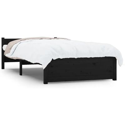 vidaXL 815023 Bettgestell - Doppel, Schwarz, 135x190cm vidaXL 815023 Bettgestell - Doppel, Schwarz, 135x190cm