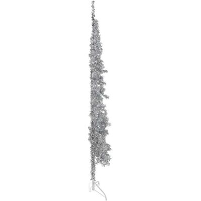 vidaXL Silber 210cm Halber Weihnachtsbaum mit Ständer vidaXL Silber 210cm Halber Weihnachtsbaum mit Ständer