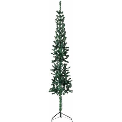 vidaXL 180 cm Groene Slanke Kunstmatige Halve Kerstboom - Kerstboom vidaXL 180 cm Groene Slanke Kunstmatige Halve Kerstboom - Kerstboom