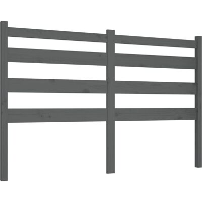 vidaXL Kopfteil Grau 146x4x100 cm Massives Kiefernholz - Kopfteil vidaXL Kopfteil Grau 146x4x100 cm Massives Kiefernholz - Kopfteil