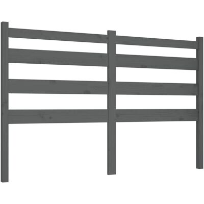 vidaXL Kopfteil Grau 166x4x100 cm Massives Kiefernholz - Kopfteil vidaXL Kopfteil Grau 166x4x100 cm Massives Kiefernholz - Kopfteil