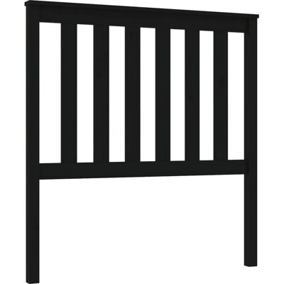 vidaXL Kopfteil Schwarz 96x6x101 cm Massives Kiefernholz - Kopfteil vidaXL Kopfteil Schwarz 96x6x101 cm Massives Kiefernholz - Kopfteil