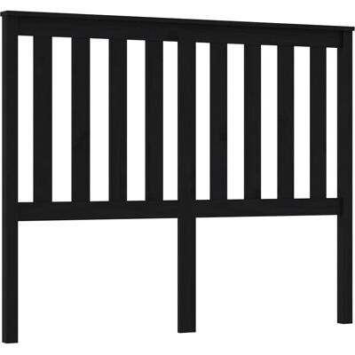 vidaXL Schwarzes Kopfteil - Bett Dekoration - 146x6x101 cm vidaXL Schwarzes Kopfteil - Bett Dekoration - 146x6x101 cm