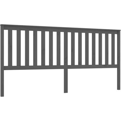 vidaXL 818532 Päätyvuode Harmaa - Päätyvuode, Solidiheinäki pineä, 166x6x101 cm, Makuuhuoneen huonekalut vidaXL 818532 Päätyvuode Harmaa - Päätyvuode, Solidiheinäki pineä, 166x6x101 cm, Makuuhuoneen huonekalut
