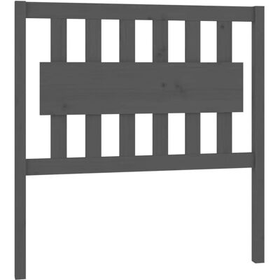 vidaXL Kopfteil Grau Massives Kiefernholz 95,5x4x100 cm - Kopfteil vidaXL Kopfteil Grau Massives Kiefernholz 95,5x4x100 cm - Kopfteil