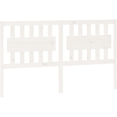 vidaXL Kopfteil Weiß 165.5x4x100 cm Massiv Kiefernholz - Kopfteil vidaXL Kopfteil Weiß 165.5x4x100 cm Massiv Kiefernholz - Kopfteil