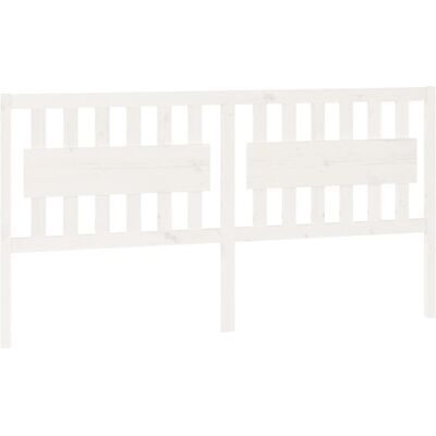 vidaXL Kopfteil Weiß 185.5x4x100 cm Massives Kiefernholz - Kopfteil vidaXL Kopfteil Weiß 185.5x4x100 cm Massives Kiefernholz - Kopfteil