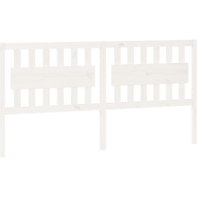 vidaXL Weiße Kopfteil aus Massivkiefer 205.5x4x100 cm - Kopfteil vidaXL Weiße Kopfteil aus Massivkiefer 205.5x4x100 cm - Kopfteil