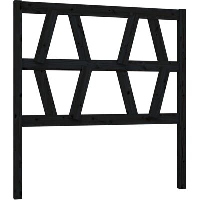 vidaXL Sänggavel Musta 81x4x100 cm Massiivinen mänty - Sänggavel vidaXL Sänggavel Musta 81x4x100 cm Massiivinen mänty - Sänggavel