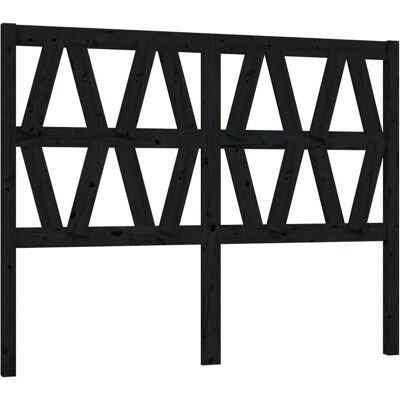 vidaXL Pääty sänkyyn Musta 166x4x100 cm Massiivinen mänty - Pääty vidaXL Pääty sänkyyn Musta 166x4x100 cm Massiivinen mänty - Pääty