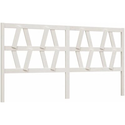 vidaXL Kopfteil Weiß 206x4x100 cm - Kopfteil vidaXL Kopfteil Weiß 206x4x100 cm - Kopfteil