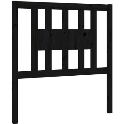 vidaXL Hoofdbord Zwart 96x4x100 cm Massief Dennenhout - Hoofdbord vidaXL Hoofdbord Zwart 96x4x100 cm Massief Dennenhout - Hoofdbord