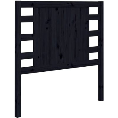 vidaXL Kopfteil Schwarz 106x4x100 cm - Kopfteil für Bett Schlafzimmer Dekor vidaXL Kopfteil Schwarz 106x4x100 cm - Kopfteil für Bett Schlafzimmer Dekor