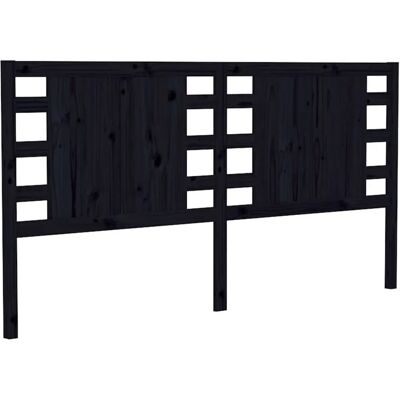 vidaXL 818764 Kopfteile Schwarz - Kopfteil, Massives Kiefernholz, 126x4x100 cm vidaXL 818764 Kopfteile Schwarz - Kopfteil, Massives Kiefernholz, 126x4x100 cm