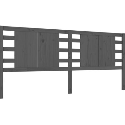 vidaXL sänggavel harmaa 146x4x100 cm massiivinen mäntypuu - Sänggavel vidaXL sänggavel harmaa 146x4x100 cm massiivinen mäntypuu - Sänggavel