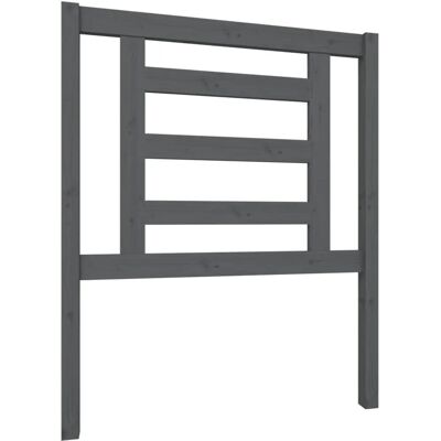 vidaXL Kopfteil Grau 81x4x100 cm Massives Kiefernholz - Kopfteil vidaXL Kopfteil Grau 81x4x100 cm Massives Kiefernholz - Kopfteil