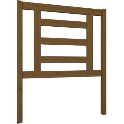 vidaXL Hunajanruskea sängynpääty 81x4x100 cm Massiivinen mäntypuu - Sängynpääty vidaXL Hunajanruskea sängynpääty 81x4x100 cm Massiivinen mäntypuu - Sängynpääty