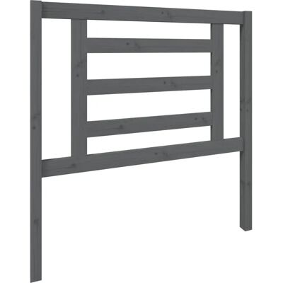 vidaXL Kopfteil Grau 96x4x100 cm Massives Kiefernholz - Kopfteil vidaXL Kopfteil Grau 96x4x100 cm Massives Kiefernholz - Kopfteil