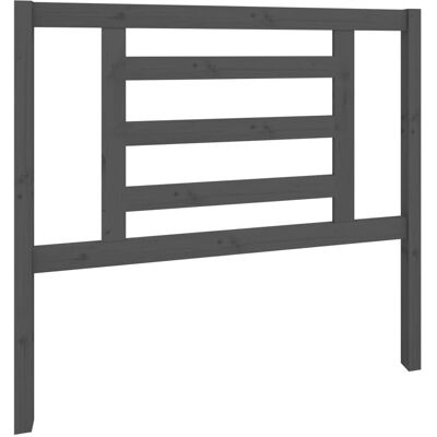 vidaXL Hoofdbord Grijs 106x4x100 cm - Hoofdbord vidaXL Hoofdbord Grijs 106x4x100 cm - Hoofdbord