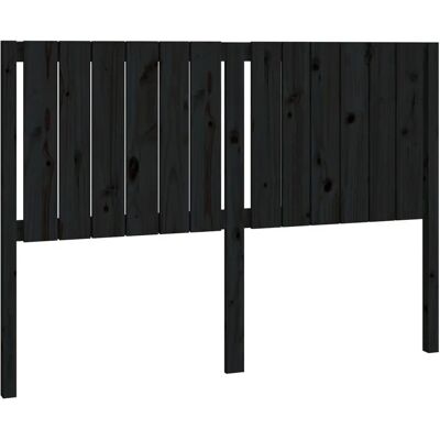 vidaXL sängynpääty Musta 165,5x4x100 cm Massiivinen mäntypuu - Sängynpääty vidaXL sängynpääty Musta 165,5x4x100 cm Massiivinen mäntypuu - Sängynpääty