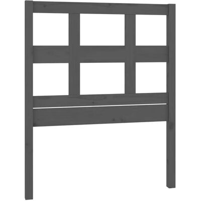 vidaXL Kopfteil Grau 95.5x4x100 cm Massives Kiefernholz - Kopfteil vidaXL Kopfteil Grau 95.5x4x100 cm Massives Kiefernholz - Kopfteil