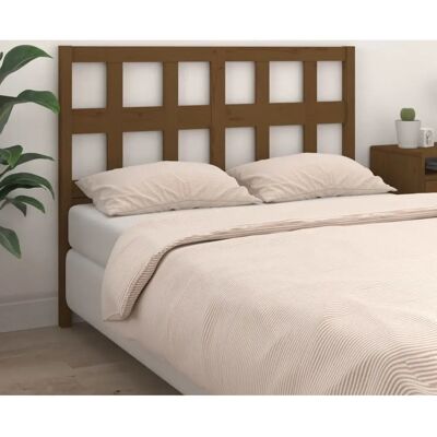 vidaXL Kopfteil Honigbraun 125.5x4x100 cm Massives Kiefernholz - Bettkopfteil vidaXL Kopfteil Honigbraun 125.5x4x100 cm Massives Kiefernholz - Bettkopfteil