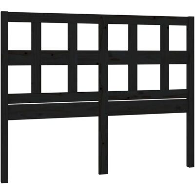 vidaXL Kopfteil Schwarz - 145.5x4x100 cm Massives Kiefernholz Kopfteil vidaXL Kopfteil Schwarz - 145.5x4x100 cm Massives Kiefernholz Kopfteil